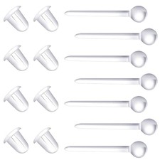 Plastic Earrings,Clear Earrings for Sports/Work and Earring 200PCS-clear ball