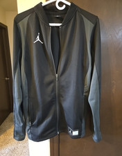 Air Jordan Jumpman Men's Large Dri-fit Black/Gray Full-Zip Track Jacket