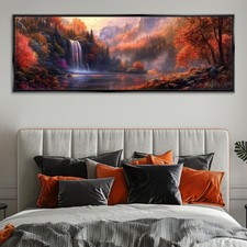 Fall Scene Canvas Ryan James Art Extra Large Oil Painting Wall Art