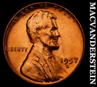 1957-D Lincoln Wheat Cent - Choice Gem Brilliant Unc  No Reserve  #i1518