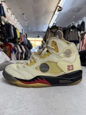 Air Jordan 5 SP x Off-White Sail 2020 High Top Sneaker Size 9