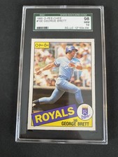 HIGHEST GRADED POP 2  —  1985  O-Pee-Chee OPC George Brett # 100 SGC 98 GEM MINT