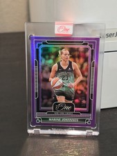 2025 Panini WNBA One And One Basketball Marine Johannes PURPLE /25 NY Liberty