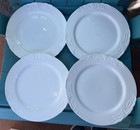 villeroy & boch SET-OF-4 X 10 3/8" FOGLIA WHITE DINNER PLATES leaves LUXEMBOURG — photo 8