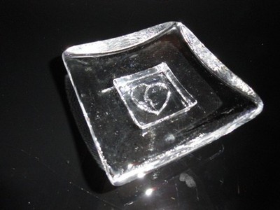 Kosta Boad Thick Glass Small Size Tray