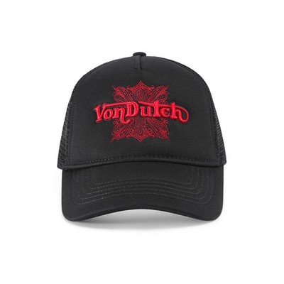 Von Dutch Foam Chopper Trucker Hat Logo Red on Black MSRP89  display picture 2