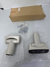 Solid Brass Shower Curtain Rod Swivel Flanges Brushed Nickel