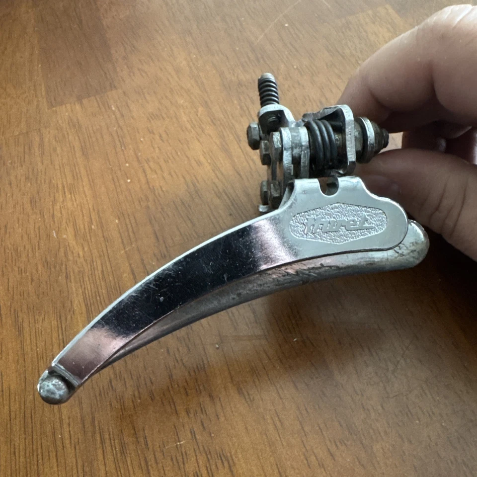 Desviador delantero vintage Sachs Huret 28,6 tirador inferior - plateado Foto 2 de 4