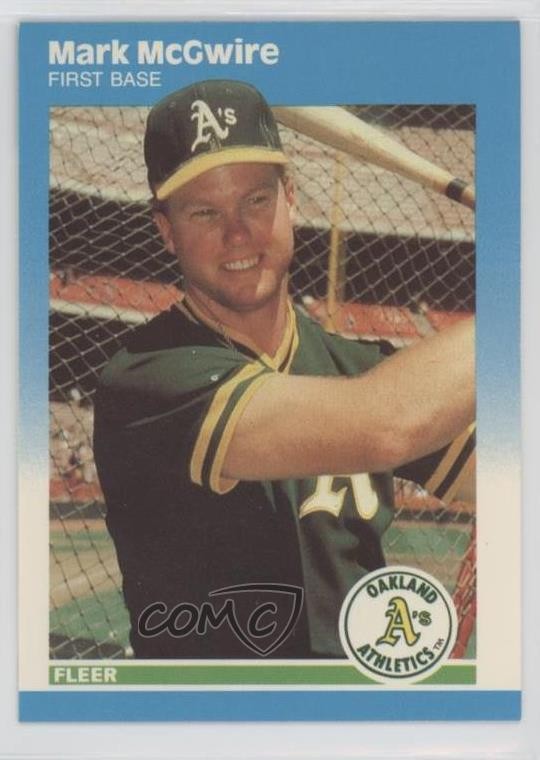 1987 Fleer Update Collector's Edition Glossy Mark McGwire #U-76 0d22