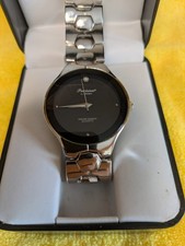 Gruen Precision Men's Watch Diamond Quartz/Stainless Steel/Original Box