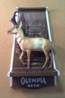 Vintage Olympia Beer Antelope Wildlife Series Sign Plaque 3D