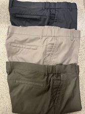 Jack Archer Lot of 3 Pants Mens 38x30 Gray Olive Khaki Chinos Business Casual