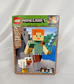 LEGO Minecraft Lot: The Cave (21113), The Farm (21114), Alex+Chicken (21149) New