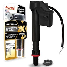 QuietFILL 2X Long Life Toilet Fill Valve - Universal Fits 99 of No Size