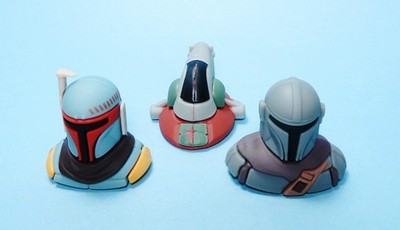 3 pcs Finders Keepers STAR WARS MANDALORIAN & BOBA FETT Slave I Pencil Topper