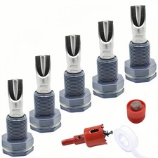 5 Pcs Automatic Pig Nipple Waterer for Barrel Kit, Stainless Steel Pig Watere...