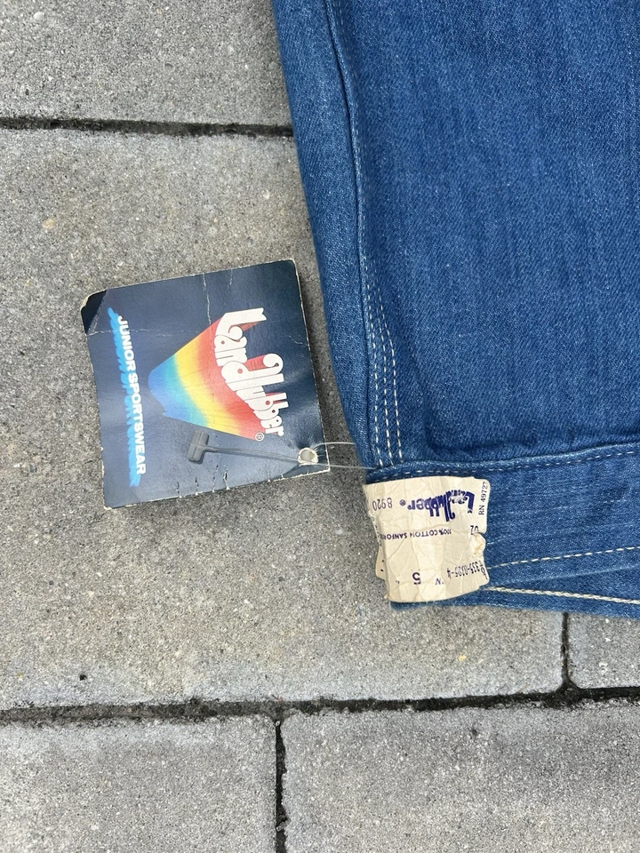 Vintage 70’s With Tags Landlubber Jeans 30/32 Blue Denim USA - Image 2 of 4