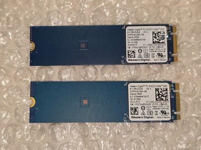 2x Western Digital PC SN520 256GB M.2 2280 PCIe NVMe SSD L18845-001 HP