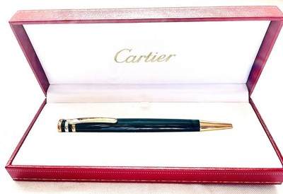 Cartier Trinity de Cartier Ballpoint Pen Three-tone Black Gold w/Box