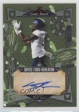 2022 Wild 5 Card Draw Rainbow Holo Foil - Green 1/3 Bryce Ford-Wheaton Auto 18em