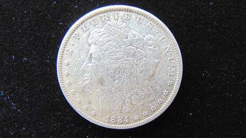 1884 P Morgan Silver Dollar $1 Choice AU Coin #23