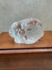Vintage 1990's Steuben Glass - Rabbit Hand Cooler - #5523  Robert Cassetti