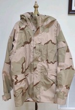 USGI Desert DCU Camouflage Cold Weather GORE-TEX Parka Jacket Sz Large/Long