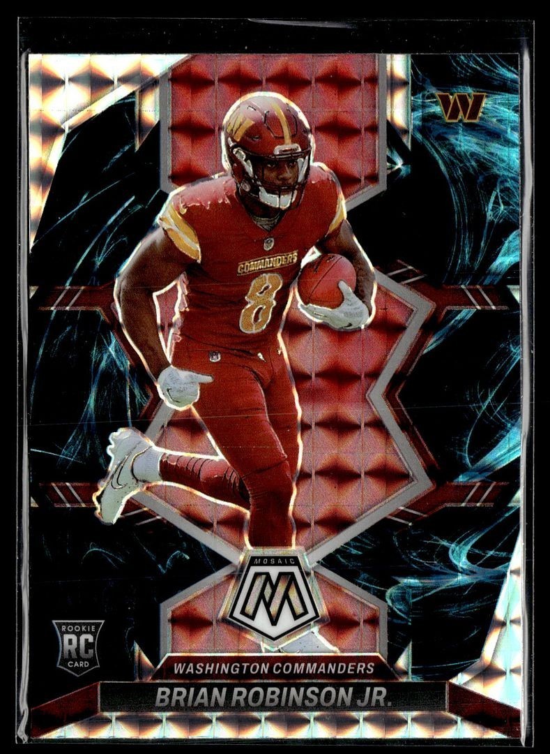 Brian Robinson Jr. Panini Mosaic Rookie Autograph Mosaic #RAMBR Base
