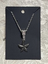 Starfish Beach Whimsical Charm Pendant Silver Fashion Boho Necklace 18