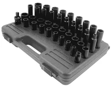 SUNEX Tools 2669 39 Piece Metric 1/2" Impact Set 9-30Mm Deep/Shallow