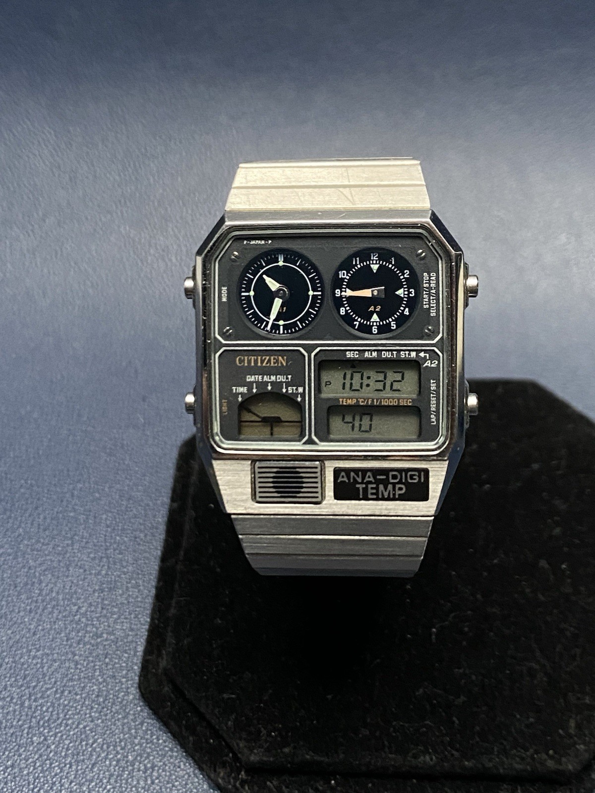 READ Vintage 8982-085019 Steels Citizen Temp Ana-Digi Stainless DESC. Watch - - vintagewatches.pk