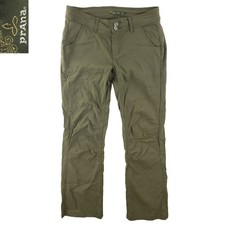 prAna Halle Pants Hiking Stretch Roll Up Snap Cuffs Women's Size 6 32x29 