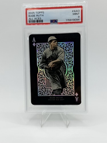 2025 Topps Series 1 All Aces Babe Ruth #AA-3 PSA 9
