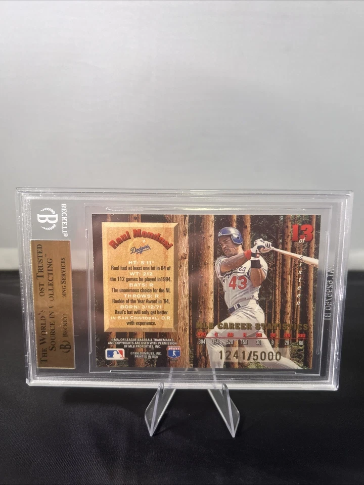 Leaf Limited Lumberjacks 1995/5000 Raul Mondesi #13 casi nuevo BGS 9,5 gema como nueva Foto 2 de 2
