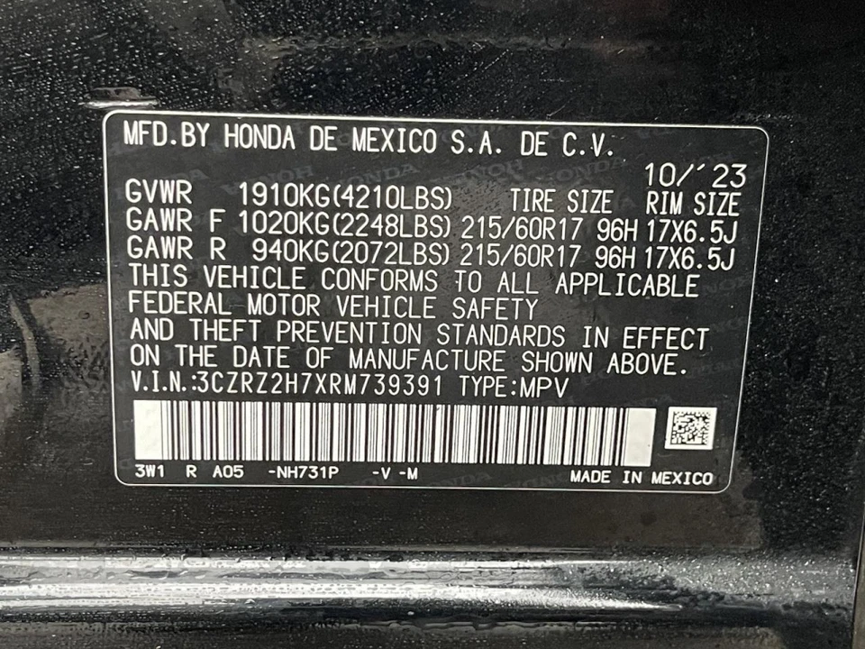 HONDA HR-V 2023-2024 SISTEMA DE ESCAPE COMPLETO ORIGINAL 2,0 L AWD 17K EX-L 62048 Foto 4 de 4