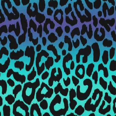 VMG-STORE French Terry 0,25m Meterware Nähstoff Kinderkleidung Jersey Sweat F002 Leoprint