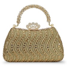 Rhinestones Evening Bag for Women, Shiny Sequin Evening Clutch Wedding Purse ...