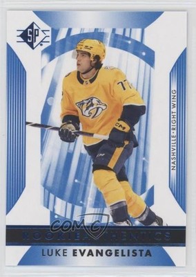 2023-24 SP Retail Rookie Authentics Blue Luke Evangelista #112 Rookie RC 1e26
