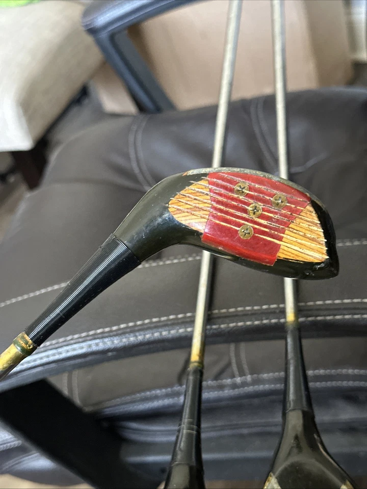 Vintage Ben Hogan 3 Wood Laminated Set: 3,4,5, Wood Set Right Handed - Image 3 of 4