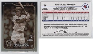 2024 Topps Chrome Sepia Refractor Pete Crow-Armstrong #16 Rookie RC