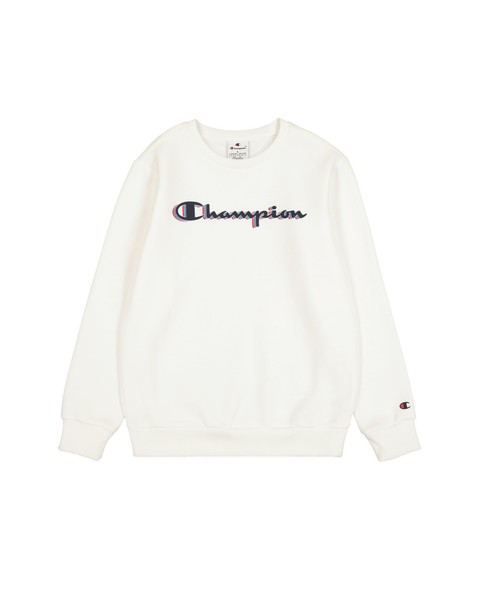 Champion Jungen Legacy Big Logo Sweatshirt Weiß WW001 Jungenpullover-image