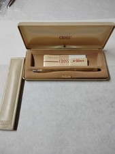 Vintage Cross Ladies 1/20 10K Gold Filled Ball Point Pen 4542 With Case Box