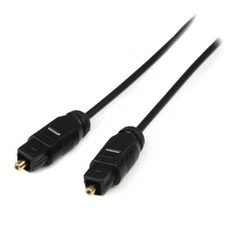StarTech 15 ft Thin Toslink Digital Optical SPDIF Audio Cable (THINTOS15)