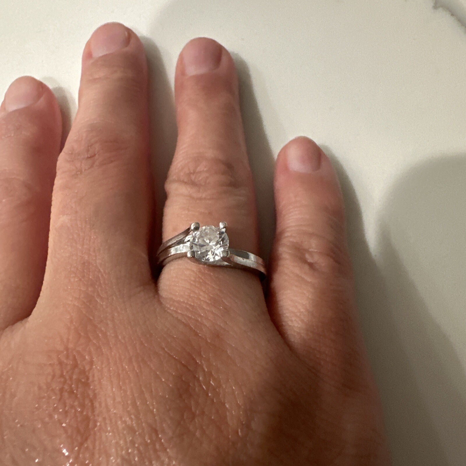 SOLID 925 Sterling Silver Ring for Her Engagement… - image 4