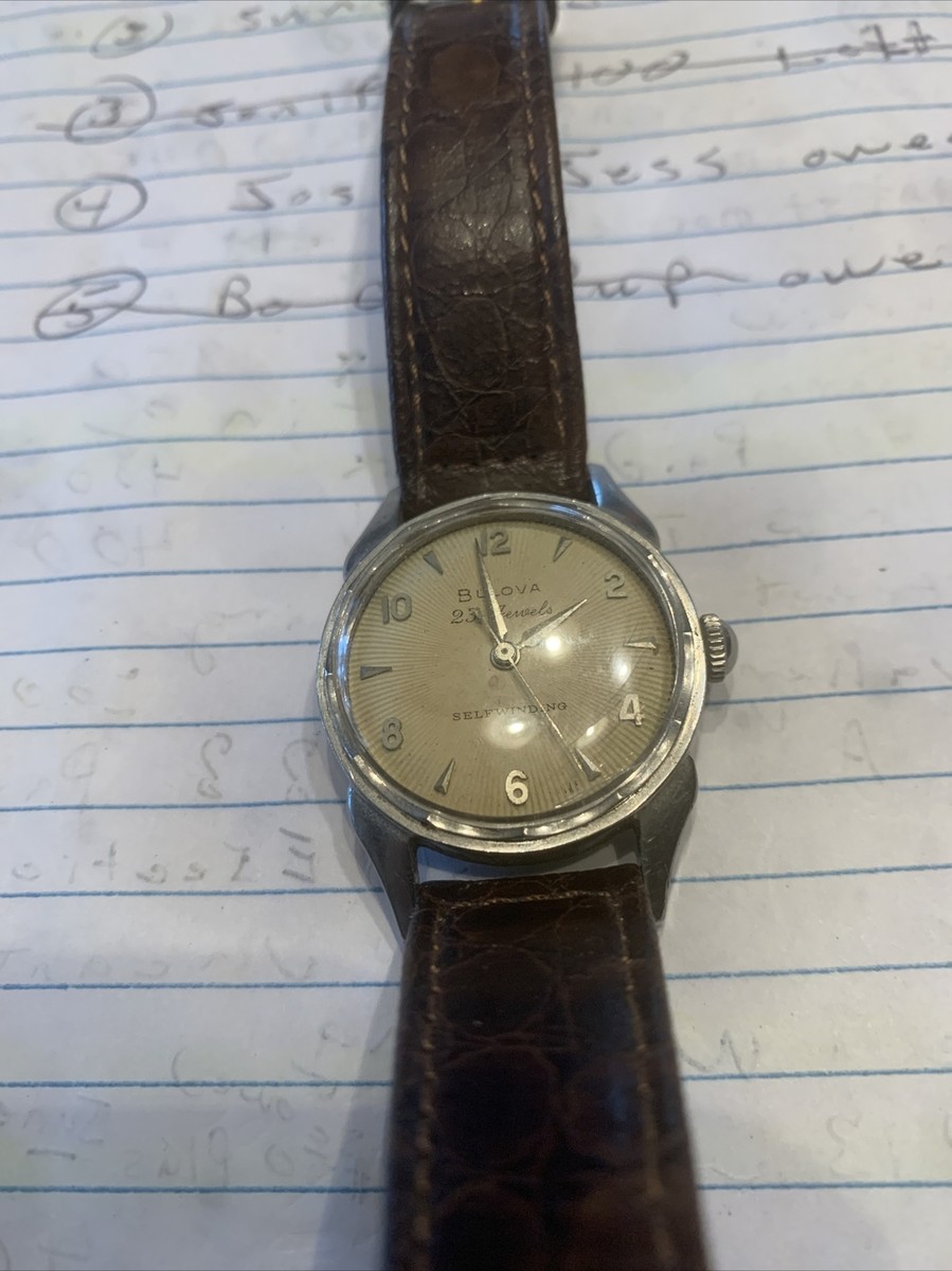 vintage bulova mens watch 23 jewels self winding | eBay display picture 3