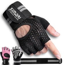 SIMARI Breathable Workout Gloves for Men Women Padded Weight Lifting Gloves