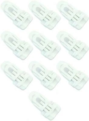 HOLDON 10x Planen Spanner WEISS Midi Clip Spannfix Ösen Sonnensegel Spann Klammer Clips