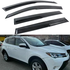 For 2013-2018 Toyota RAV4 4pcs Mugen Window Visor Vent Sun Rain Guards Deflector