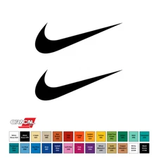 Nike Swoosh Logo Die Cut Permanent Vinyl Decal Sticker 5.5" 2-pack CHOOSE COLOR