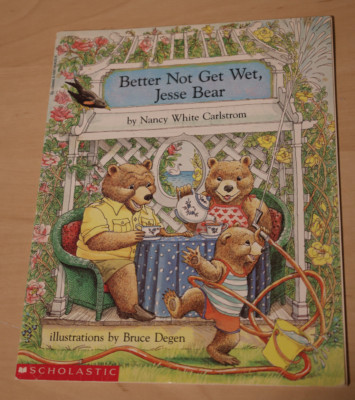 Better Not Get Wet, Jesse Bear, paperback, Nancy White Carlstrom